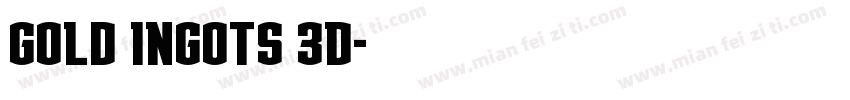Gold Ingots 3D字体转换